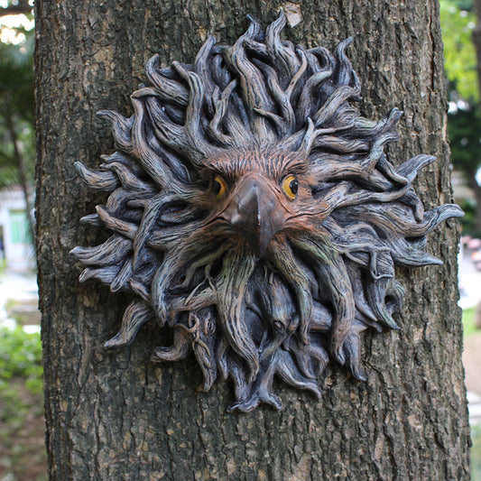Eagle Head Tree Wall Hanging