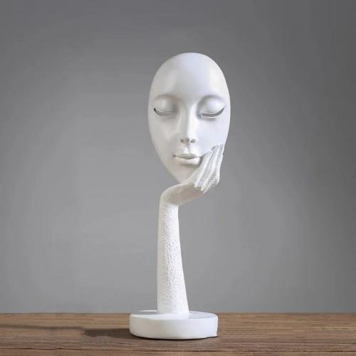 Nordic Abstract Art Thinker Statue Office