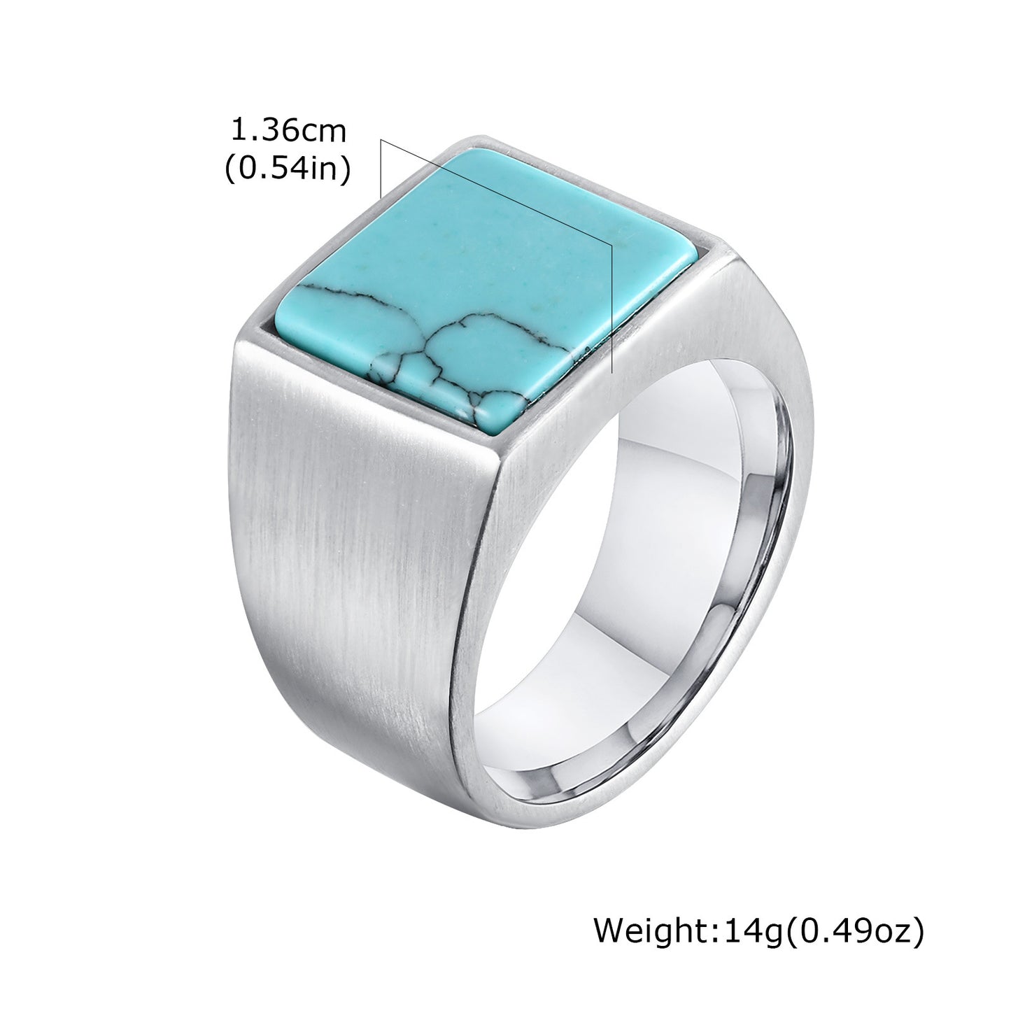 Square Seal Casting Ring For Men