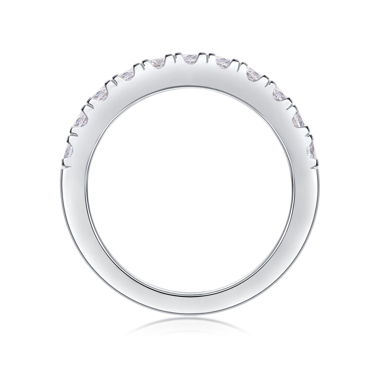Minimalist Moissanite Silver Ring