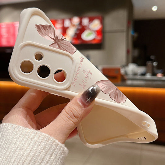 Anti-fall Ladder Graffiti Letter Painted Butterfly Phone Case