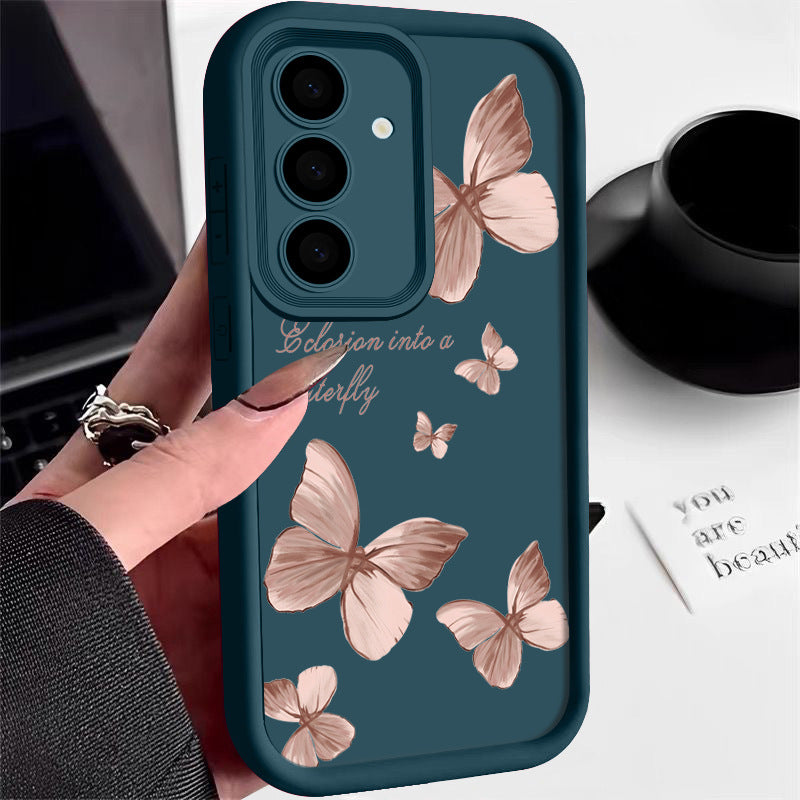 Anti-fall Ladder Graffiti Letter Painted Butterfly Phone Case