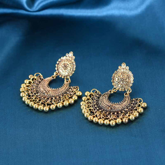 Bohemian Ethnic Flower Bell Earrings