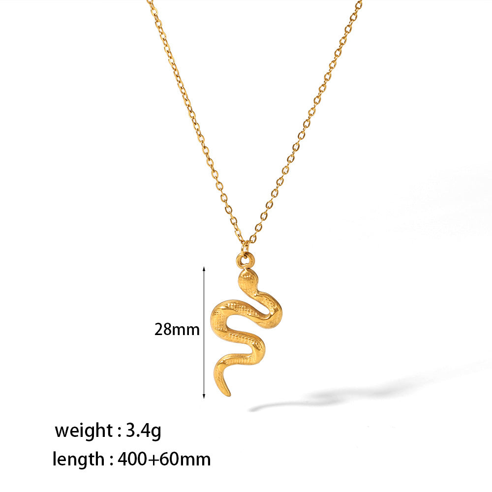 Titanium Steel Necklace 18K Gold Plated