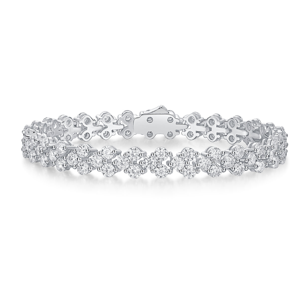 Moissanite Sterling Silver Woman Bracelet