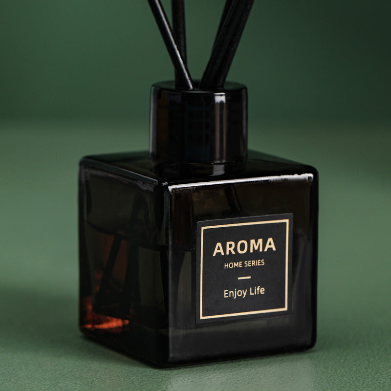 Grey Small Square Bottle Of Flameless Aromatherapy Essential Oil