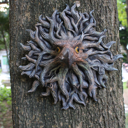 Eagle Head Tree Wall Hanging