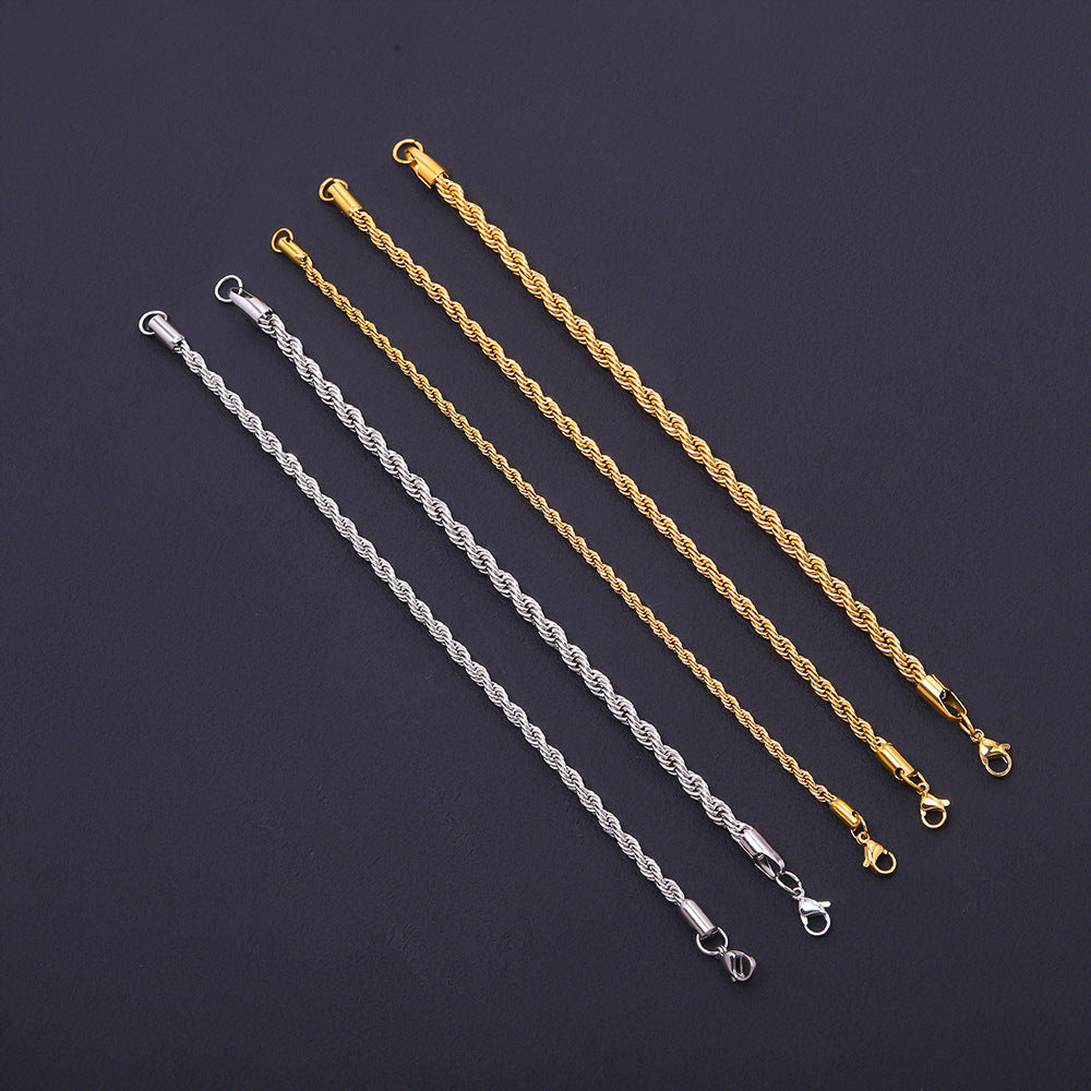 Twisted Gold Plated Bracelet