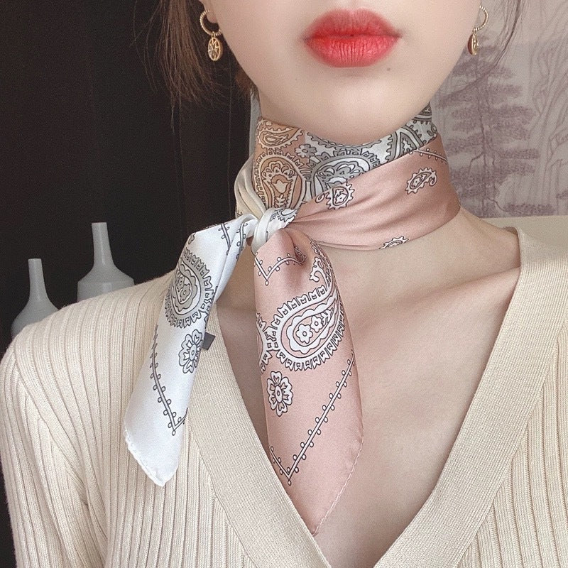 Silk Scarf Women's Headscarf Spring And Autumn