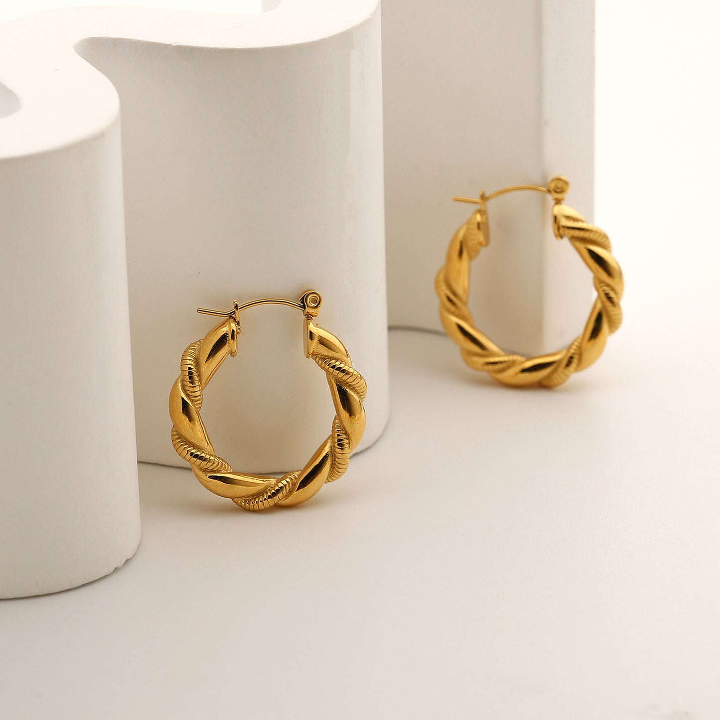 Earrings Stainless Steel Bread