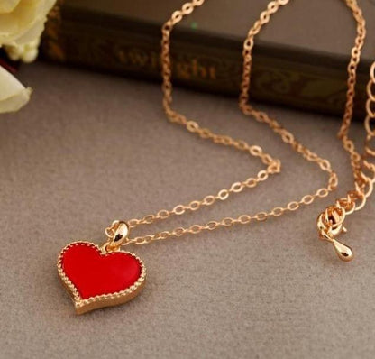 Love Heart Necklace Clavicle Chain