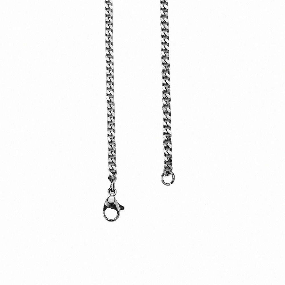 Titanium steel hip-hop chain men