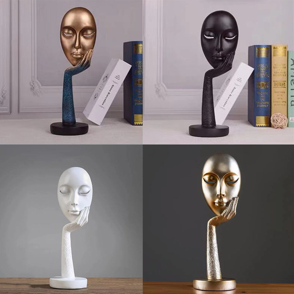 Nordic Abstract Art Thinker Statue Office