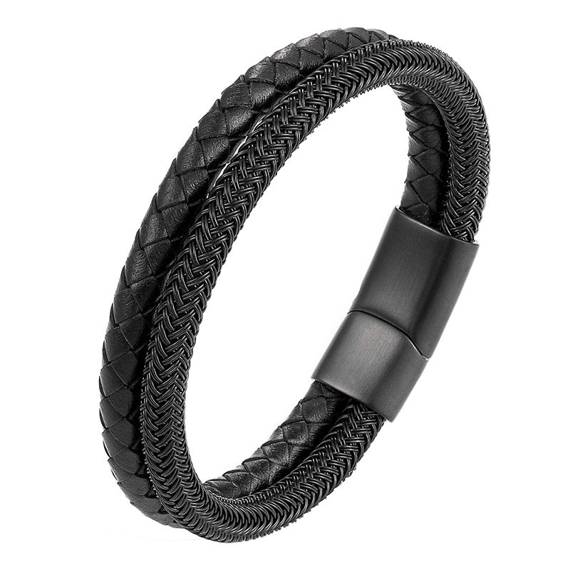 Two-Tone Buckle Bracelet Bracelet For Men
