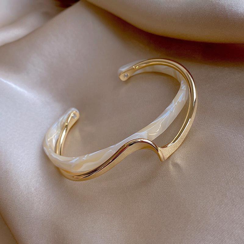 Curved Stainless Steel Bracelet