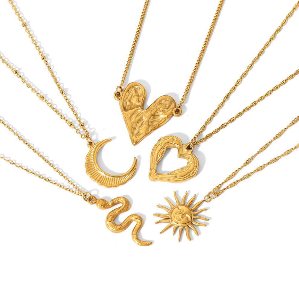 Titanium Steel Necklace 18K Gold Plated