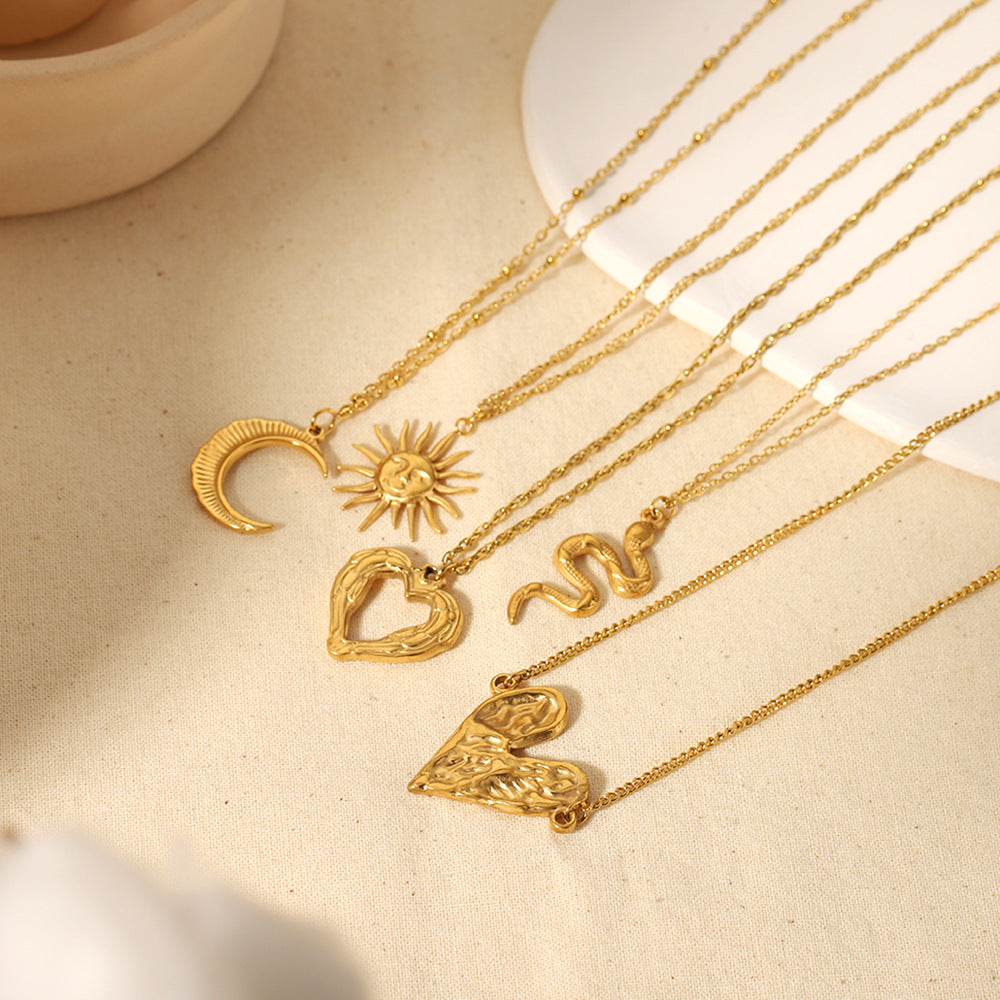 Titanium Steel Necklace 18K Gold Plated
