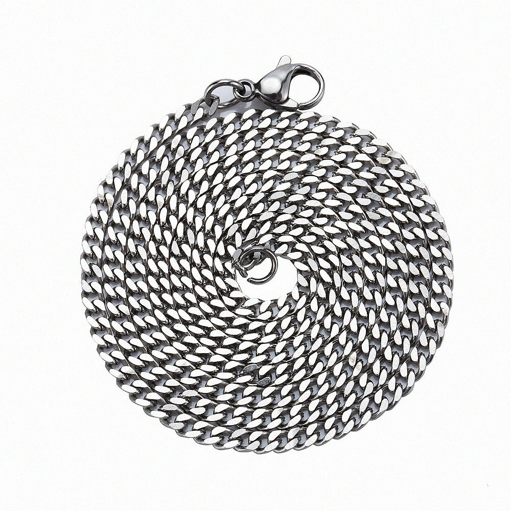 Titanium steel hip-hop chain men
