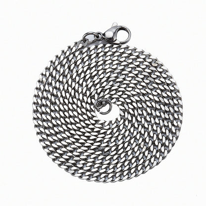 Titanium steel hip-hop chain men