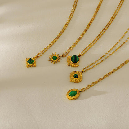 Vintage Emerald Necklace