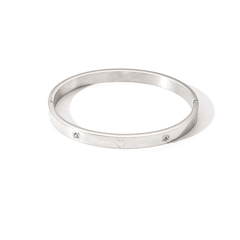 Titanium Steel Diamond Bracelet