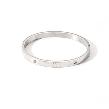 Titanium Steel Diamond Bracelet