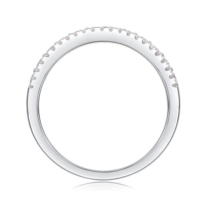 Luxury Moissanite Sterling Silver Ring