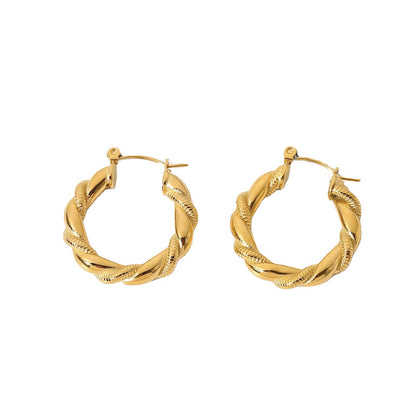 Earrings Stainless Steel Bread