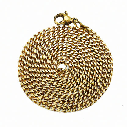 Titanium steel hip-hop chain men