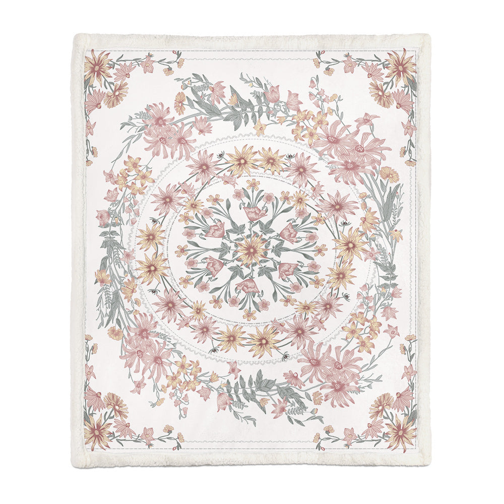 Flannel Blanket Air Conditioning and Napping Blanket