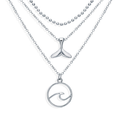 Trendy natural gold-plated necklace