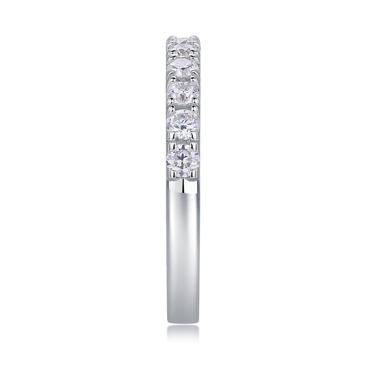 Minimalist Moissanite Silver Ring