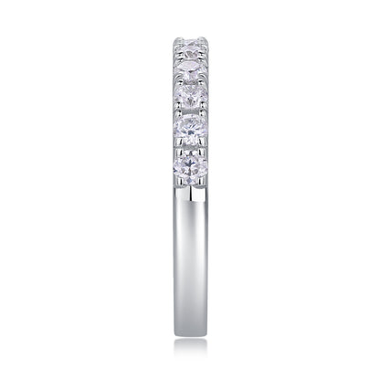 Minimalist Moissanite Silver Ring