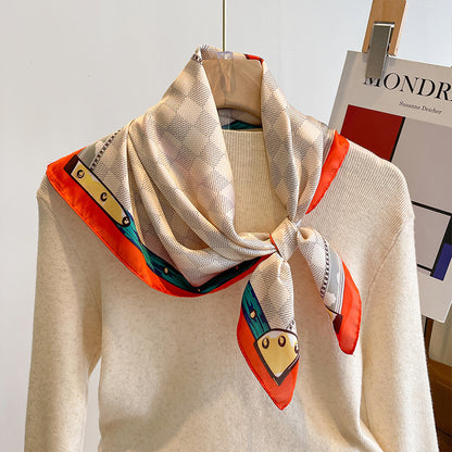 Silk Scarf Women's Headscarf Spring And Autumn