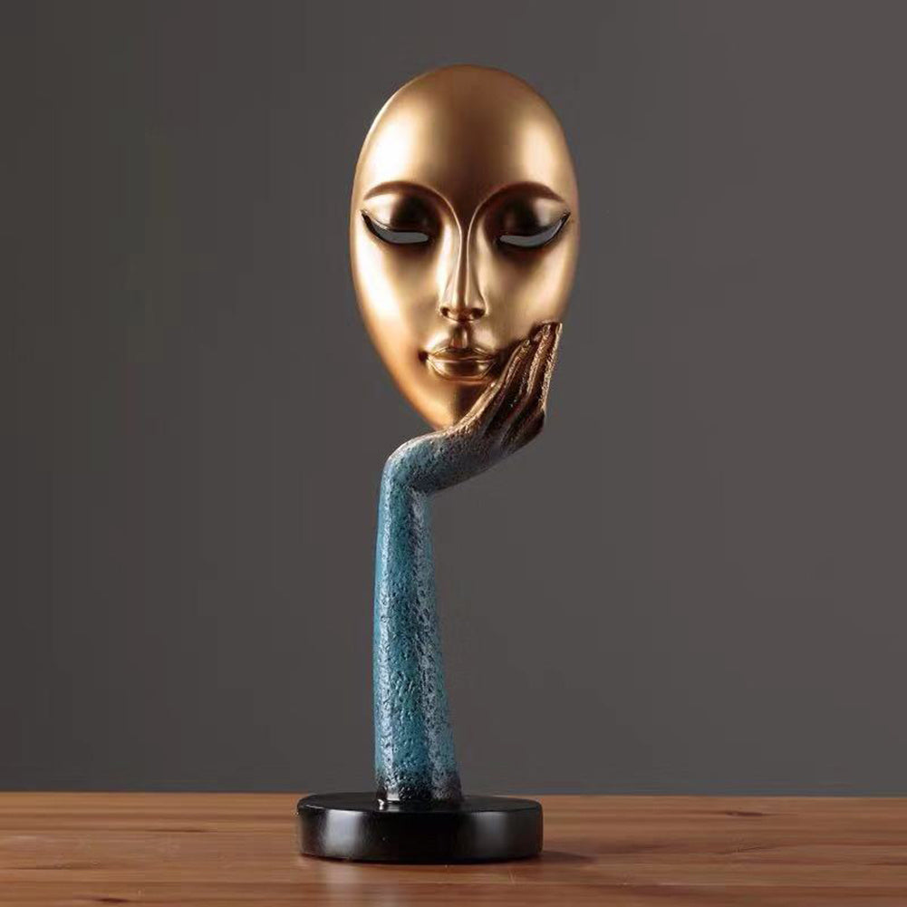Nordic Abstract Art Thinker Statue Office