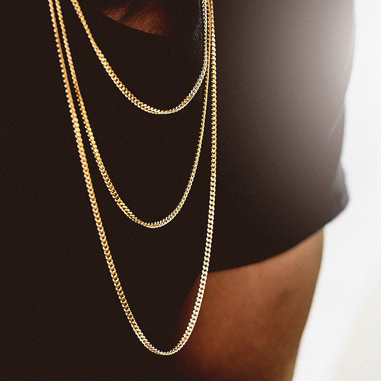 Titanium steel hip-hop chain men