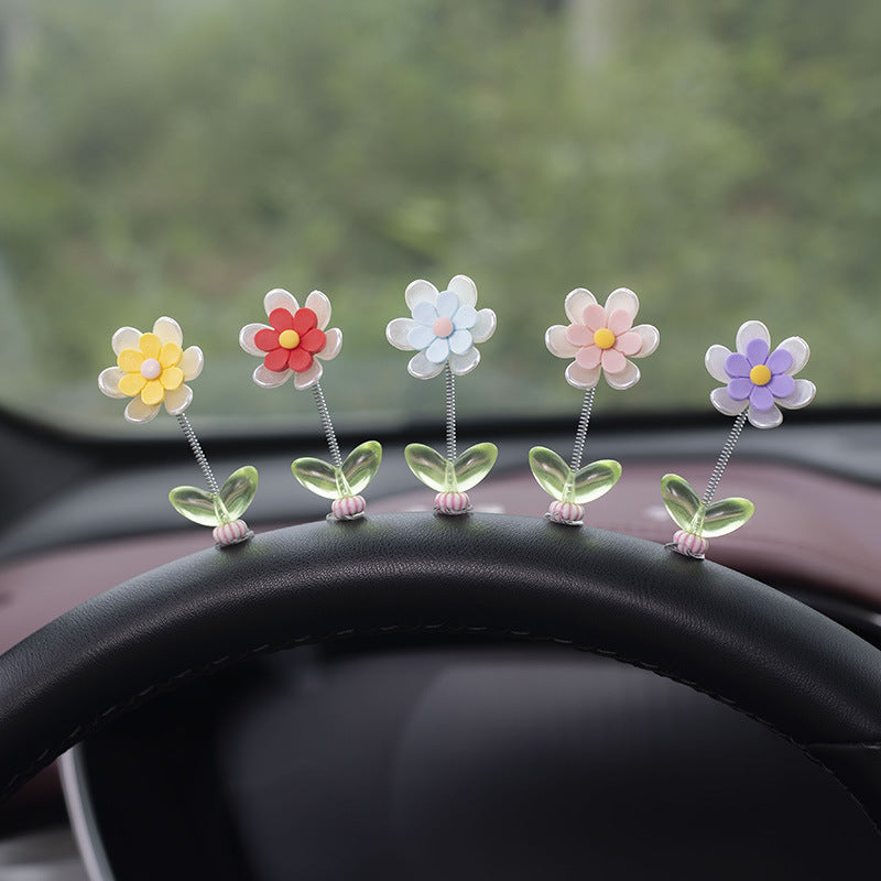 Car Dashboard Spring Decorative Ornaments