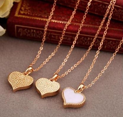 Love Heart Necklace Clavicle Chain