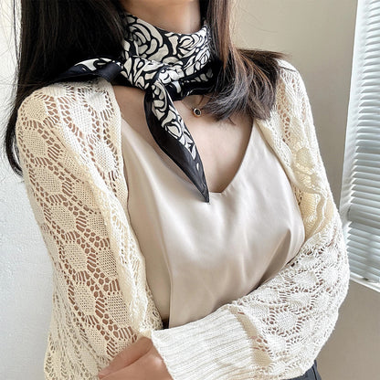 Silk Scarf Women's Headscarf Spring And Autumn