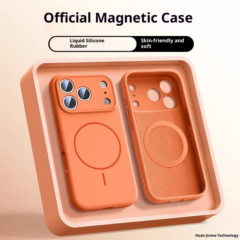Magnetic Phone Case Liquid Silicone
