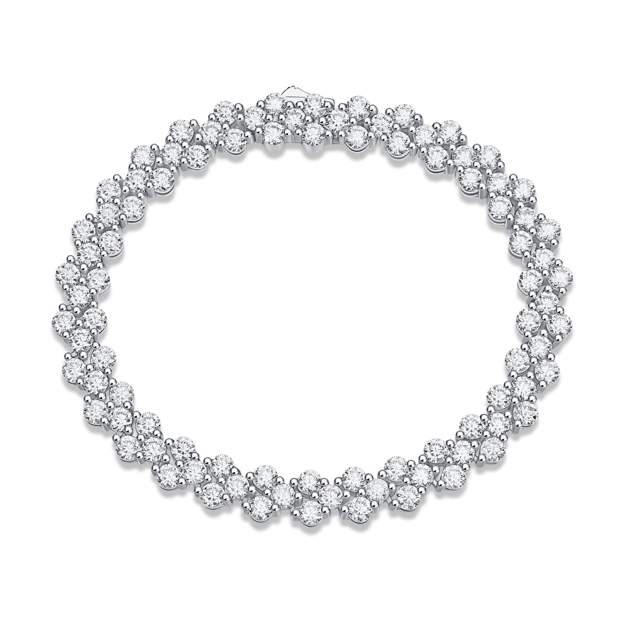Moissanite Sterling Silver Woman Bracelet