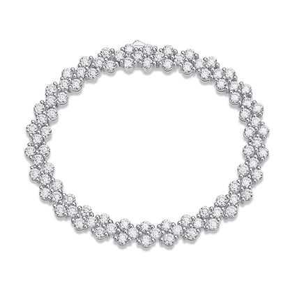Moissanite Sterling Silver Woman Bracelet