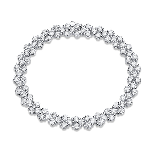 Moissanite Sterling Silver Woman Bracelet