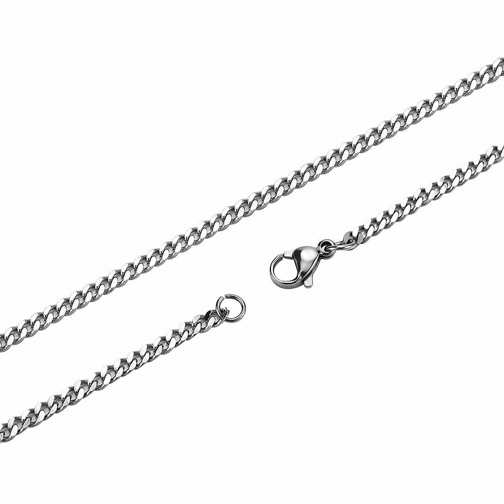 Titanium steel hip-hop chain men