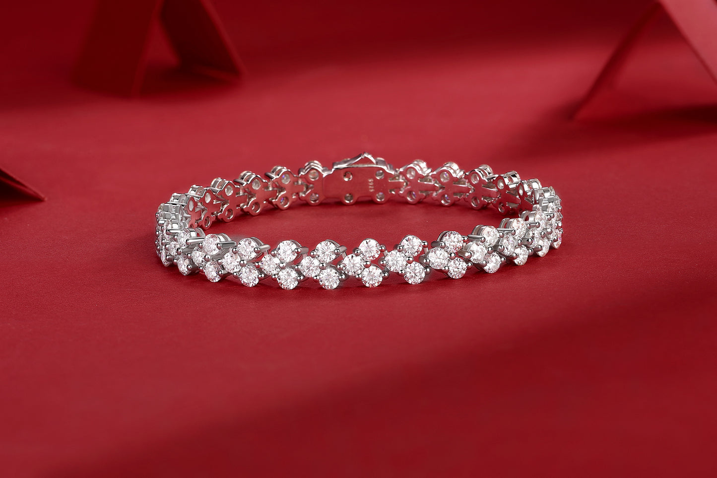 Moissanite Sterling Silver Woman Bracelet
