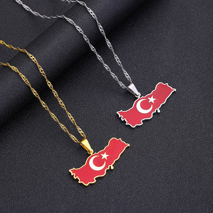 Turkey Flag Chain Jewelry