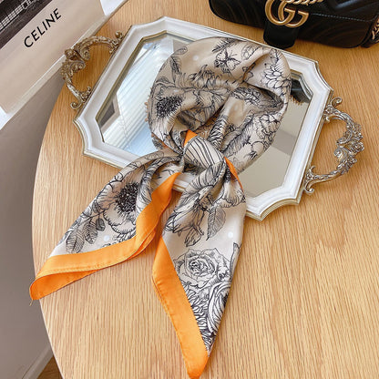 Silk Scarf Women's Headscarf Spring And Autumn