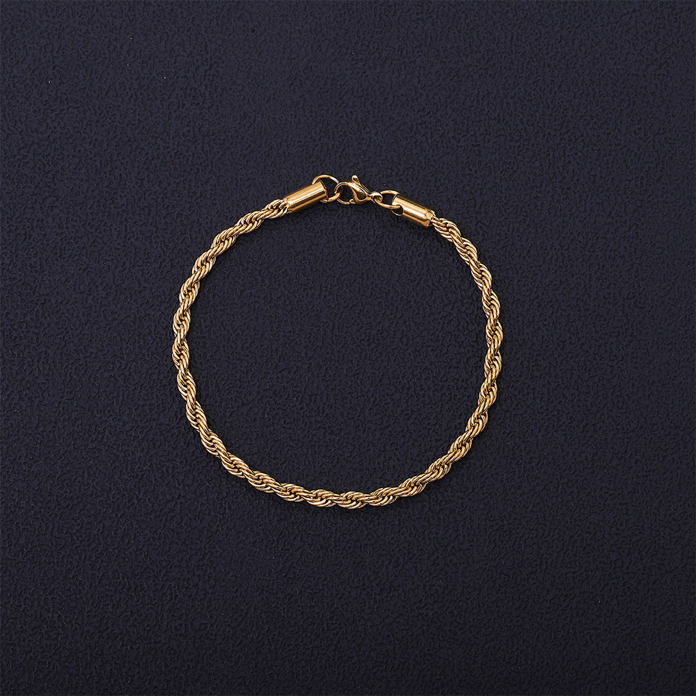 Twisted Gold Plated Bracelet