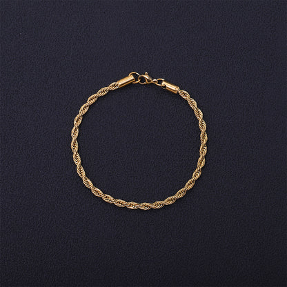 Twisted Gold Plated Bracelet