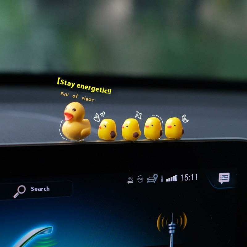 Car Mini Cute Yellow Duck Center Ornament